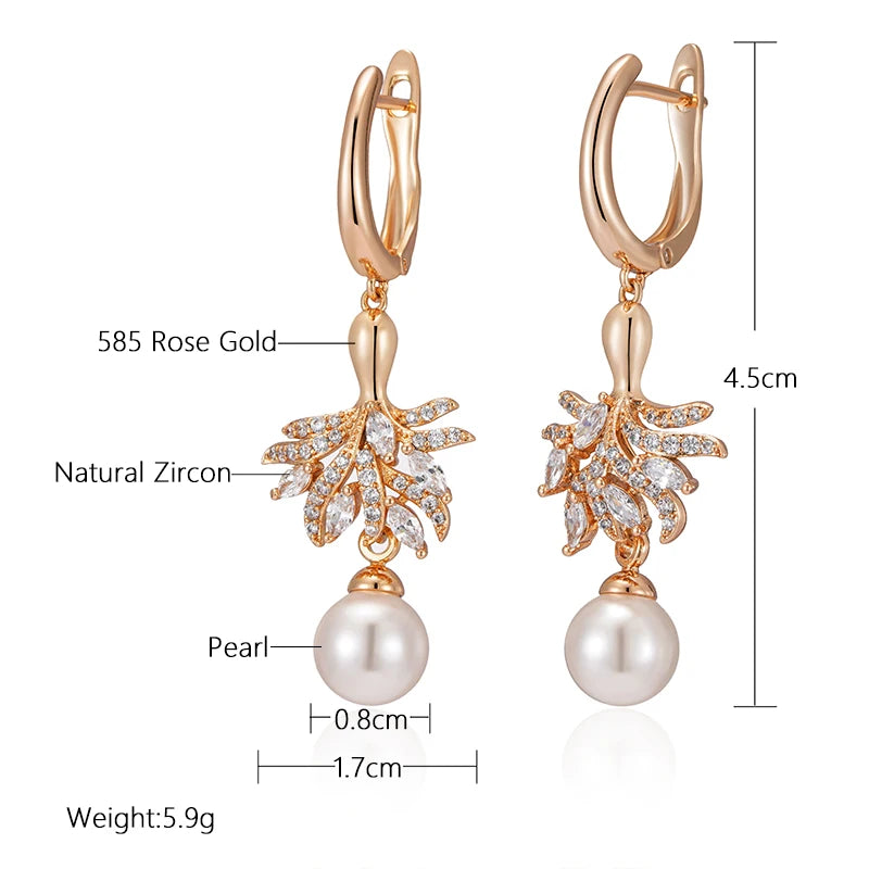 The Emerald Natural Zircon Teardrop Earrings