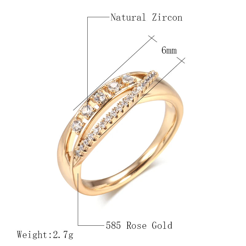 Natural Zircon Solitaire Ring