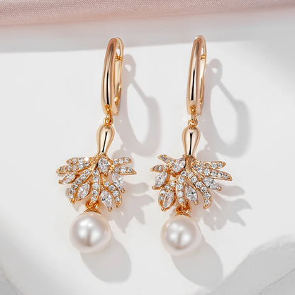 The Emerald Natural Zircon Teardrop Earrings