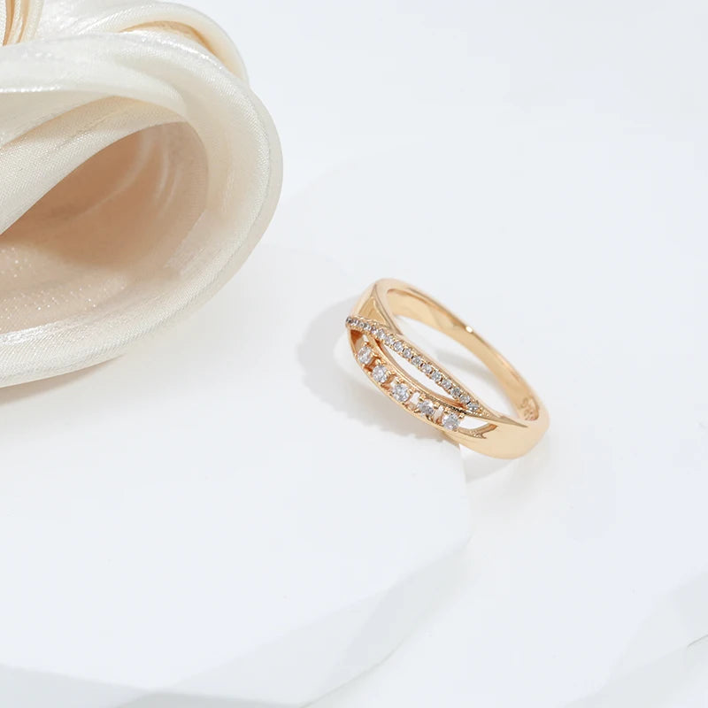 Natural Zircon Solitaire Ring