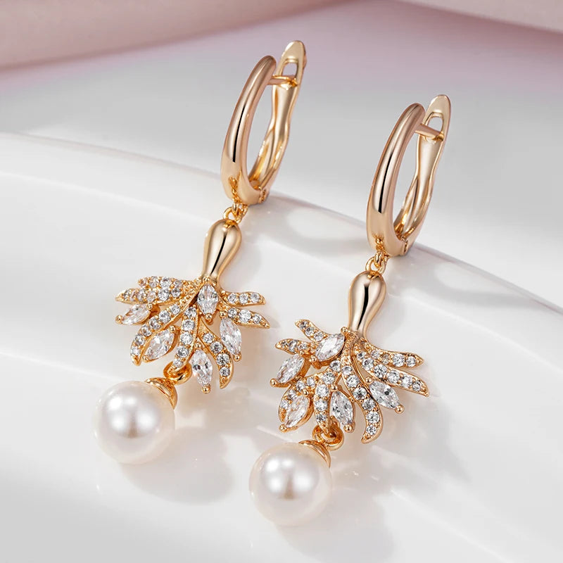 The Emerald Natural Zircon Teardrop Earrings