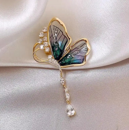 Luxury Crystal Butterfly Brooch