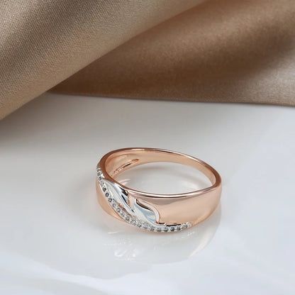 Rose Gold & Silver Dual-Colour Luxury Rings