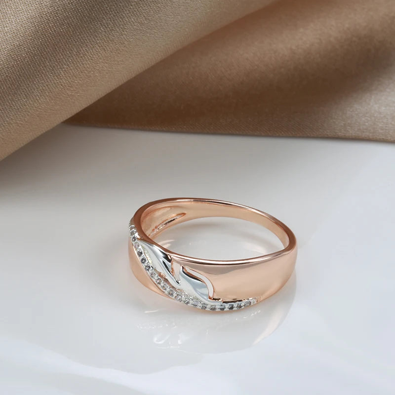 Rose Gold & Silver Dual-Colour Luxury Rings